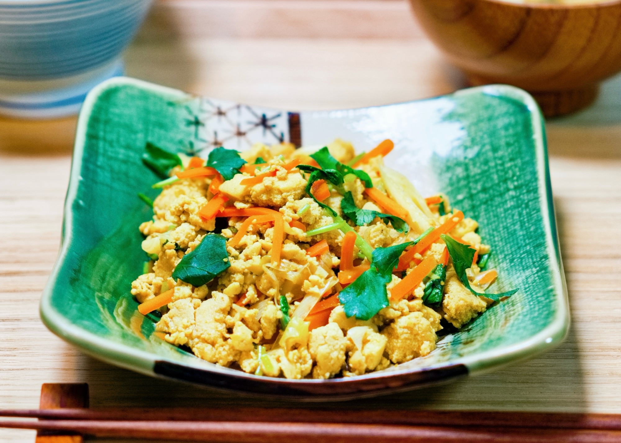 高野豆腐のカレーいり煮【和食・副菜】