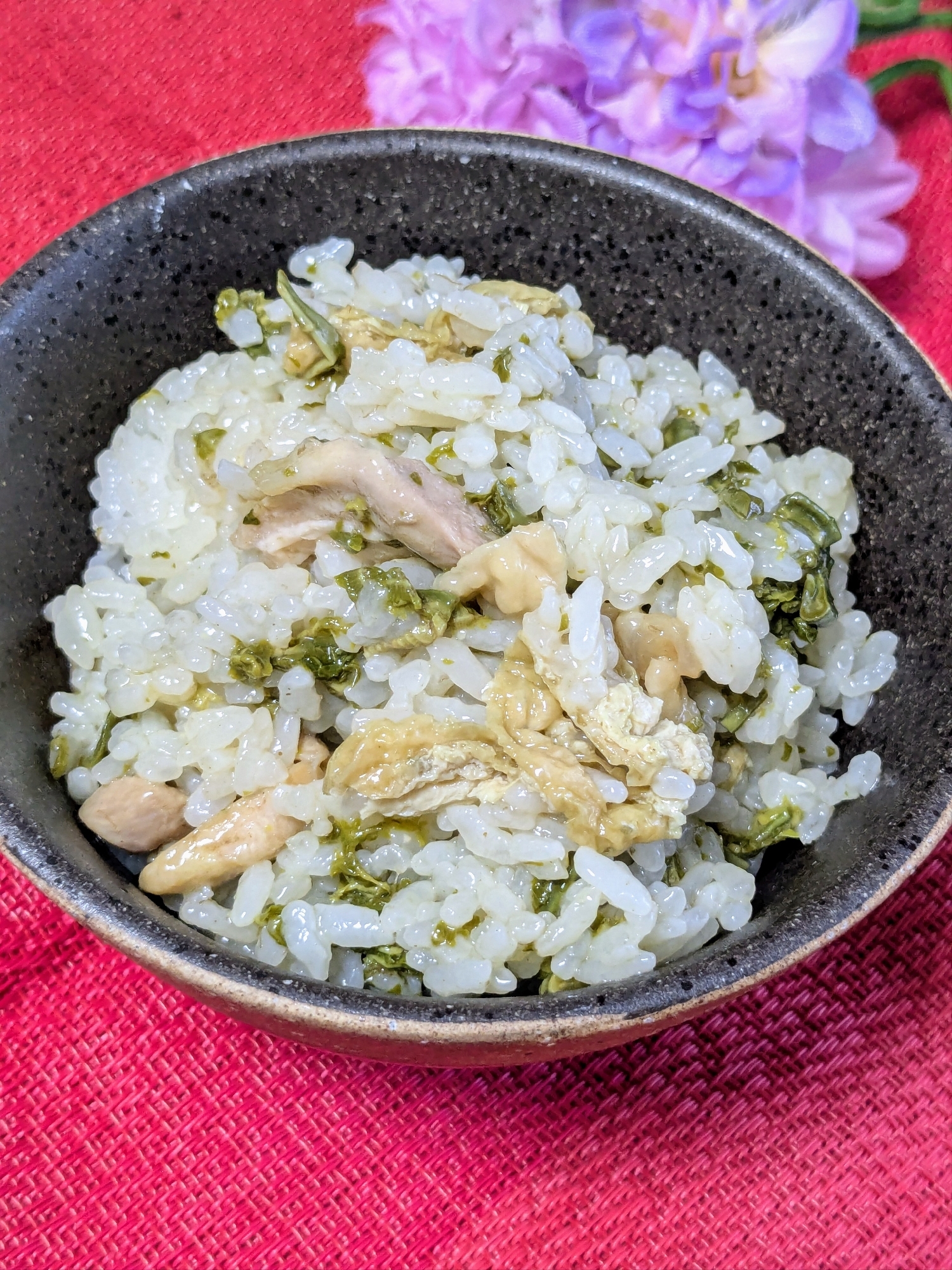 〜こごみと鶏肉の混ぜご飯〜