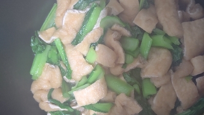 健康レシピ◎減塩◎小松菜とうすあげのさっと煮