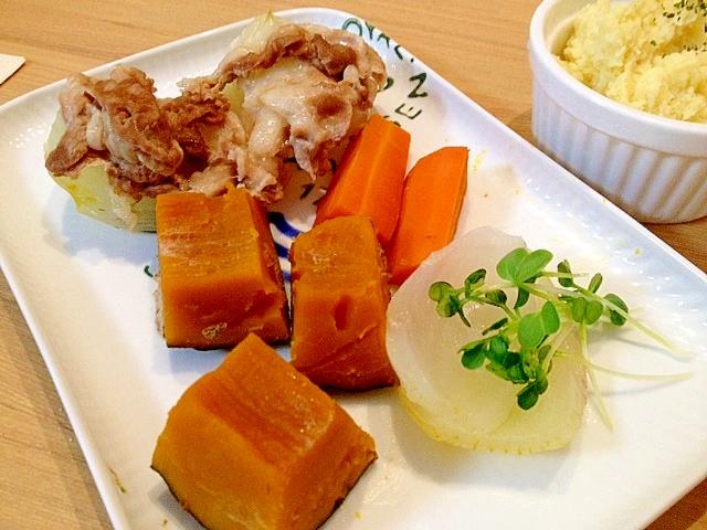 豚バラ肉とカボチャが美味しい☆タジン鍋