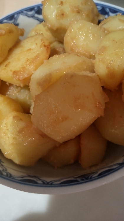 レンチンのじゃがいもの味噌バターからめ