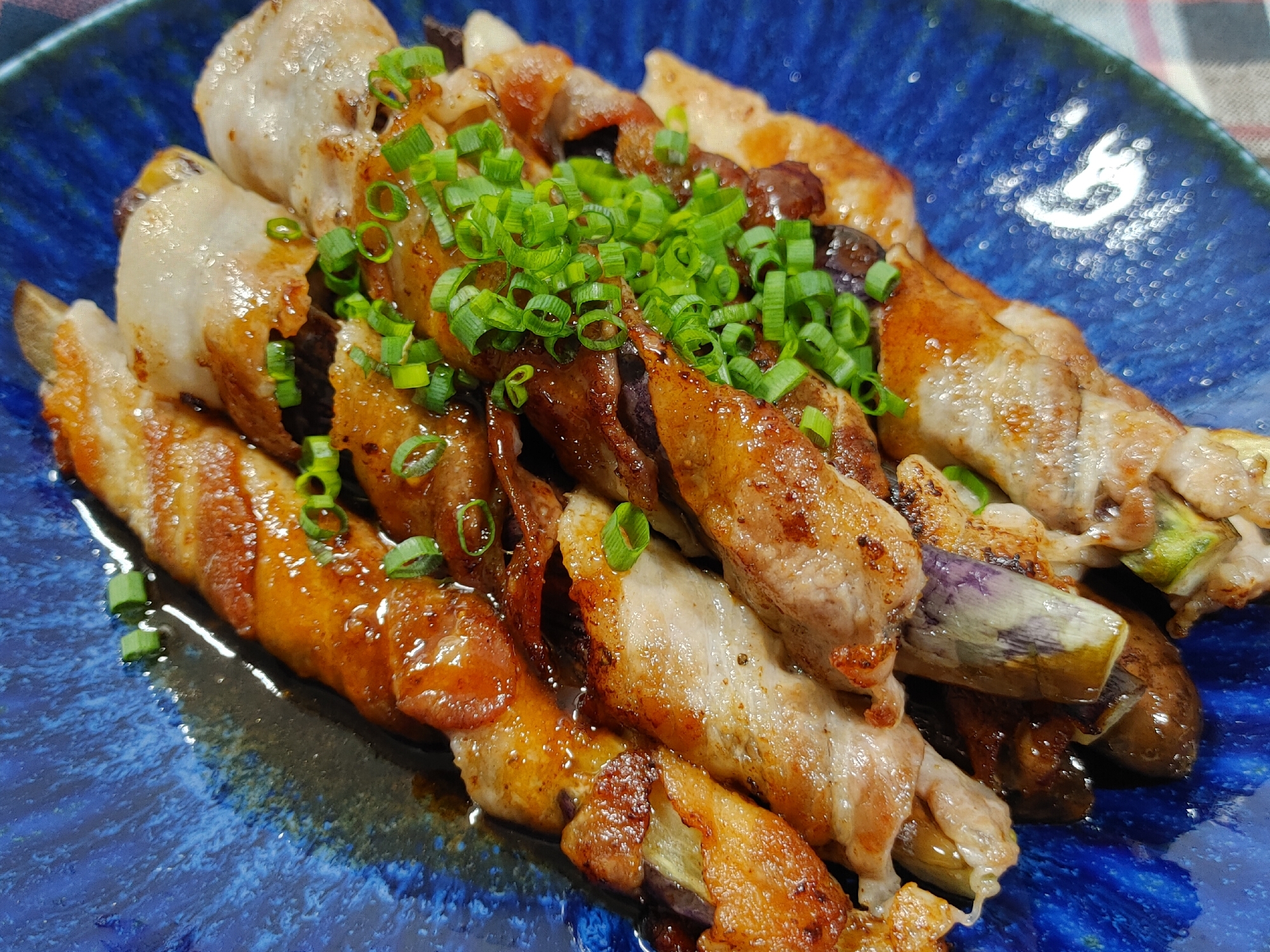 なすの肉巻き〜焼肉たれ&オイソース風