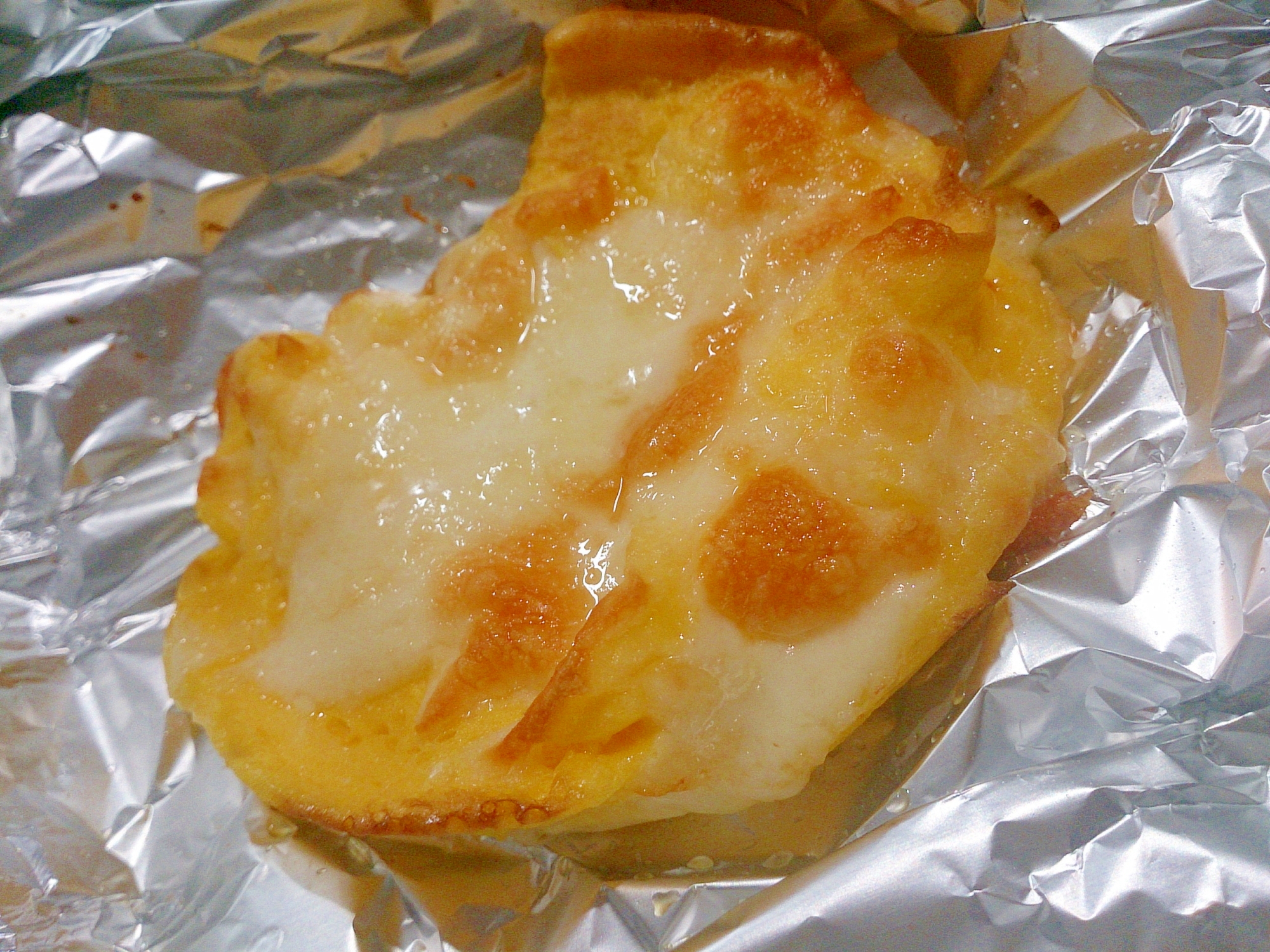 簡単レンジ炒りたまごのチーズ焼き（ノンフライヤー）