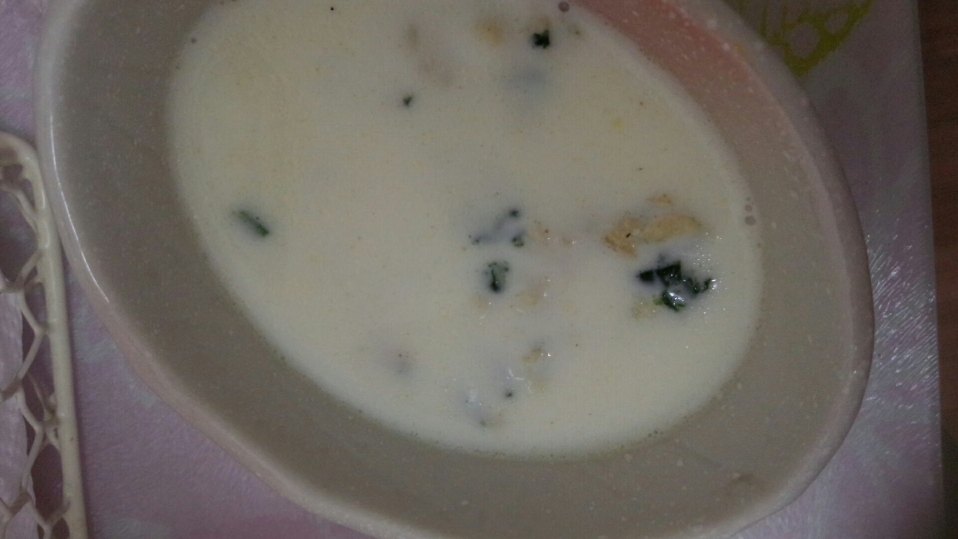 【離乳食後期】チキンミルクスープ