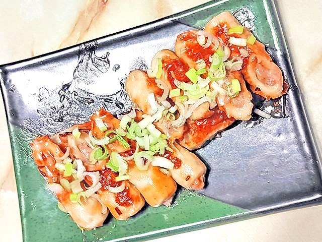 ひき肉で作る!竹輪のユーリンチイ仕立て♪