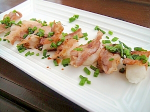 簡単寿司風大根の豚肉のせ