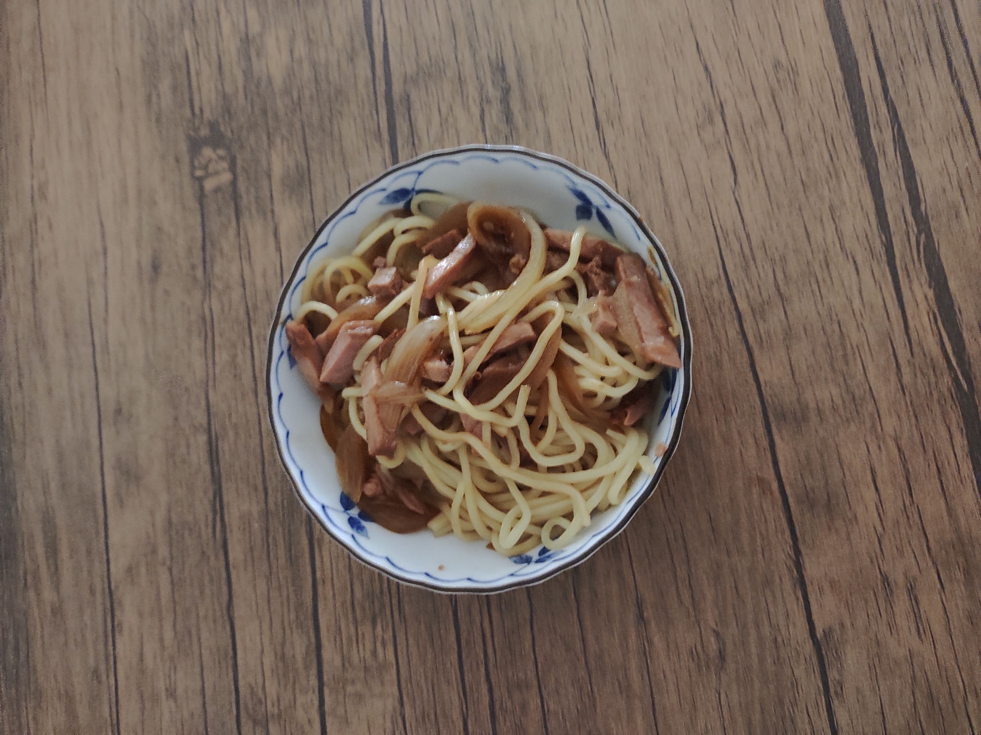 焼豚と玉ねぎの焼そば