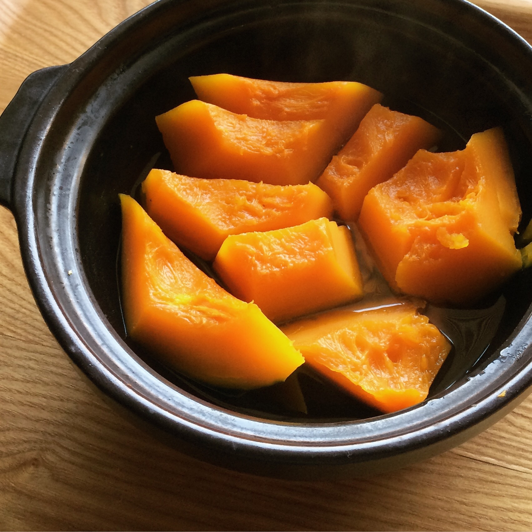 土鍋でほっくり♪かぼちゃの煮物