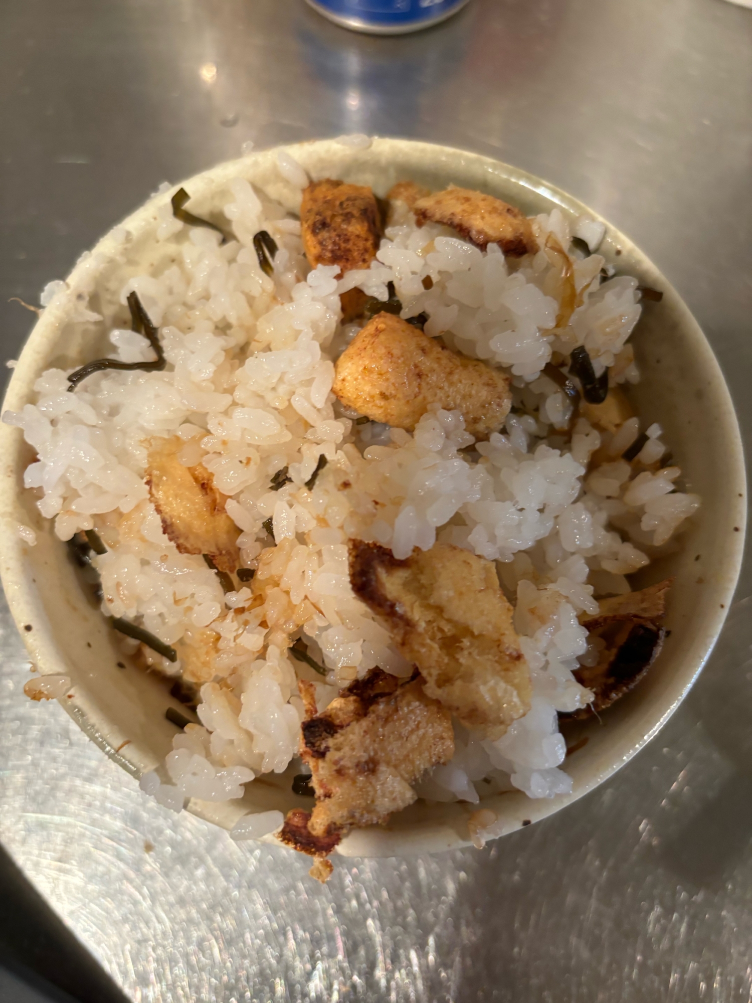 油揚げと塩昆布のご飯