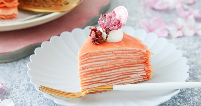 「桜のミルクレープ」レシピ