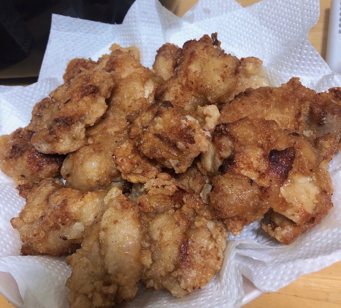 お酒で更に柔らかくジューシーな唐揚げ