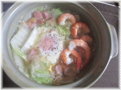 電気鍋で作る白菜と豚肉の蒸し煮