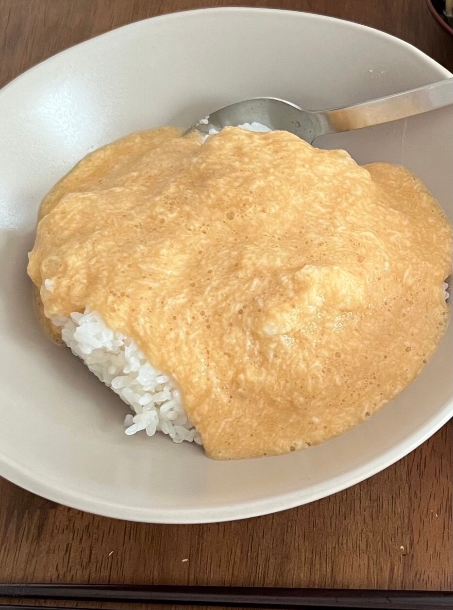 牡蠣醤油でとろろご飯