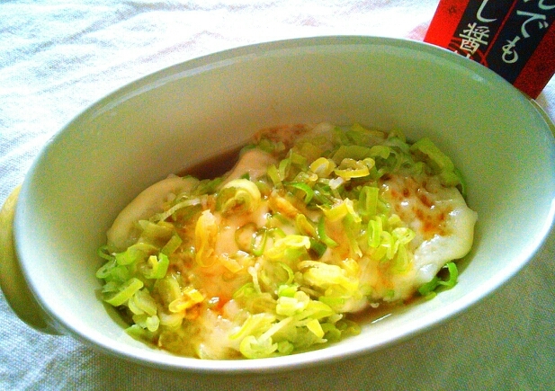レンジで簡単！！ねぎチーズたがね餅♡