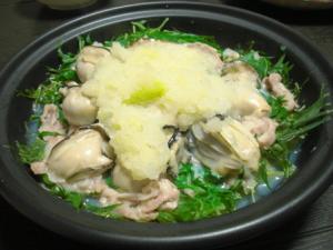 水菜豚バラ牡蠣タジン
