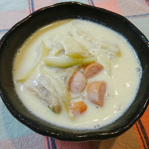 ご飯もパンも合う 濃厚おかず豆乳スープ レシピ 作り方 By Nishimori 楽天レシピ ご飯もパンも合う 濃厚おかず豆乳スープ レシピ 作り方 By Nishimori 楽天レシピ