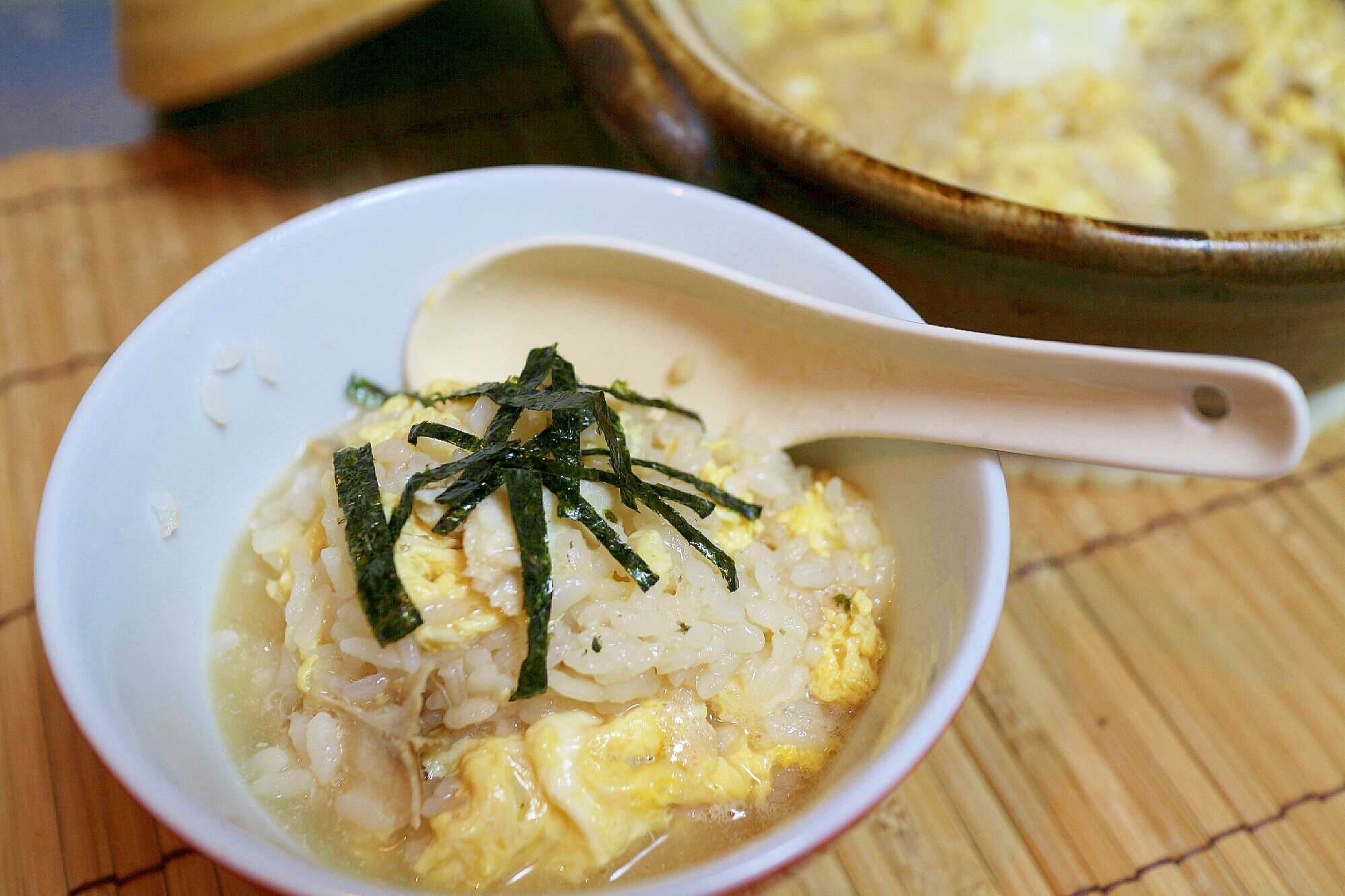 鯛の塩焼きリメイク♪鯛の雑炊