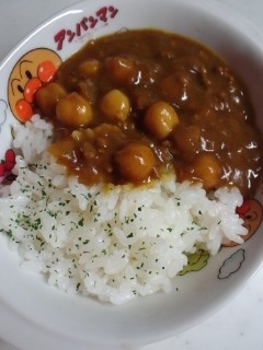 ひよこ豆と挽肉のカレー