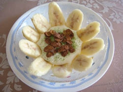 mimiさんおこんばんは～♪またバナナレシピ発見！冷凍したバナナで作っら冷え冷えで美味しかったです♪夏は冷凍バナナも良いかも～