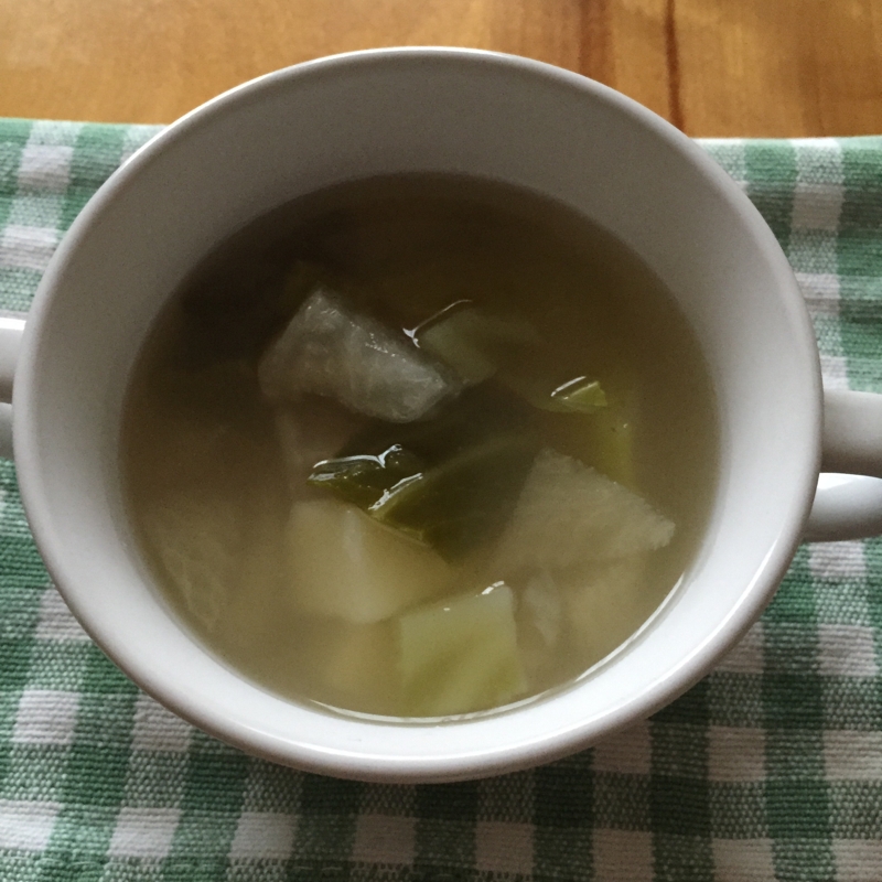 白野菜のスープ