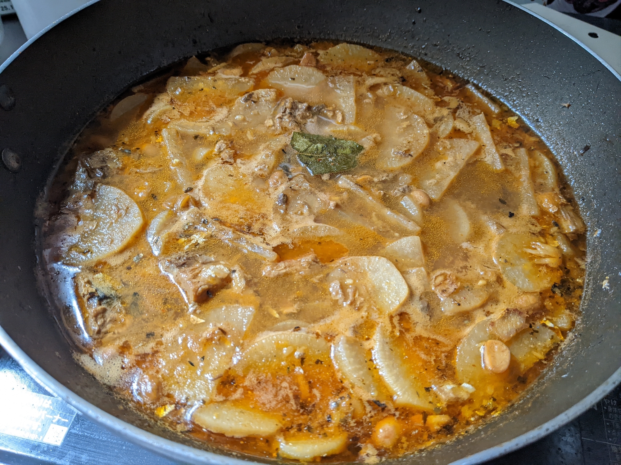 大根と鯖缶のスパイススープカレー