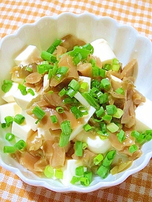 豆腐とザーサイの中華風和え物