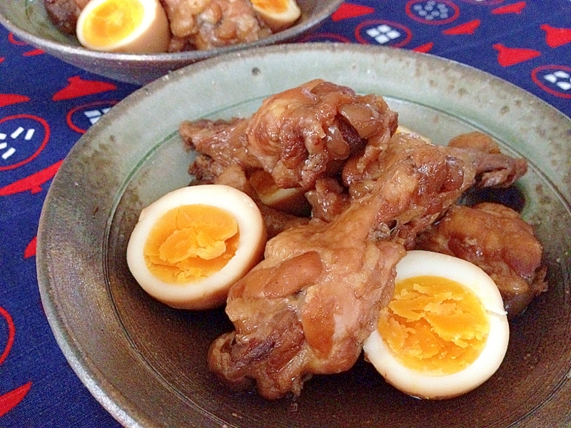 手羽元とゆで卵☆さっぱり煮