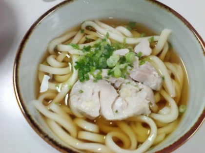 我が家のかしわうどん☆彡