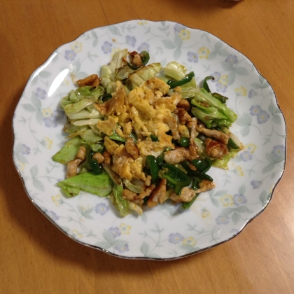 鶏肉があまりなかったので、細切りにしました。美味しかったです♪