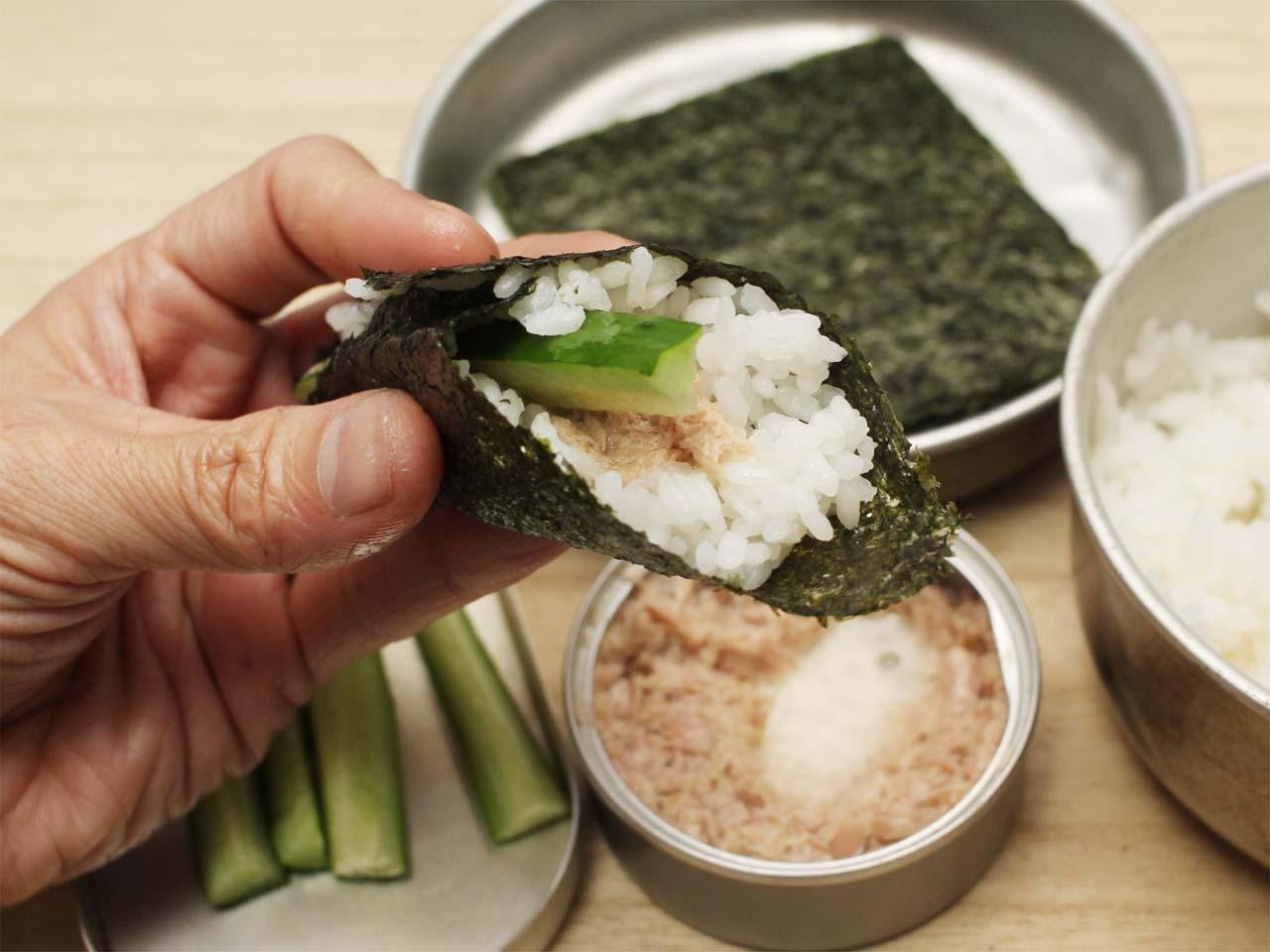 キャンプでもOK!「清貧手巻き寿司」