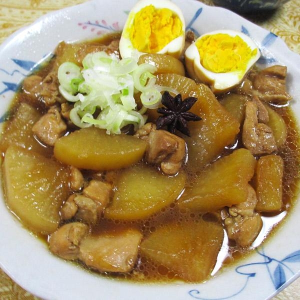 大根鶏たま八角煮