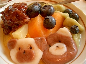 簡単 フルーツくま白玉 キャラも可能 レシピ 作り方 By Bunnyhops 楽天レシピ 簡単 フルーツくま白玉 キャラも可能 レシピ 作り方 By Bunnyhops 楽天レシピ