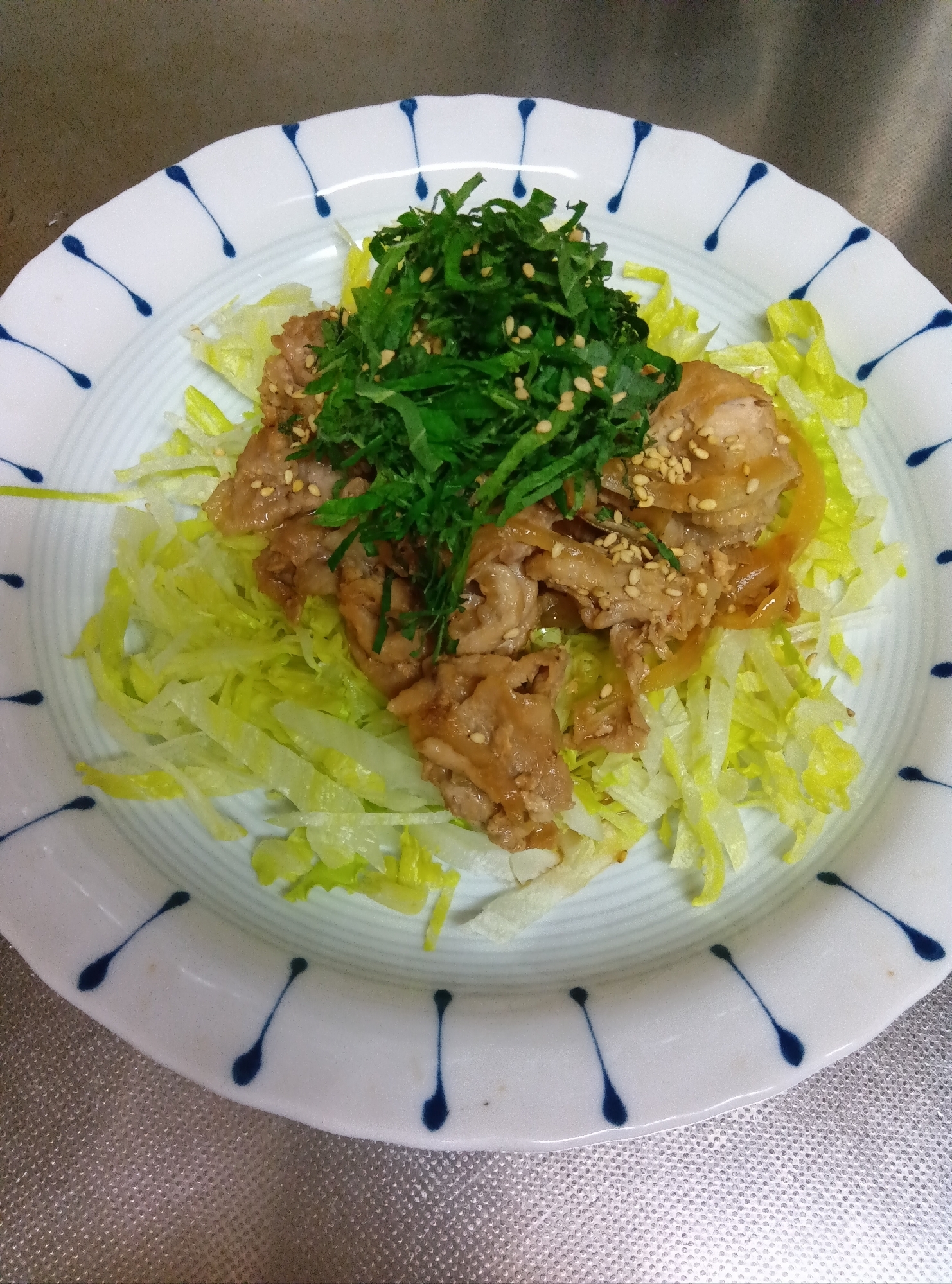 豚肉のさっぱり炒め サラダ