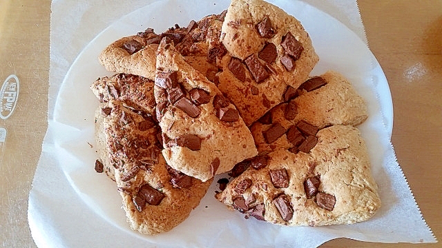 ホットケーキミックスで手抜き チョコチップスコーン レシピ 作り方 By Ayaka 楽天レシピ