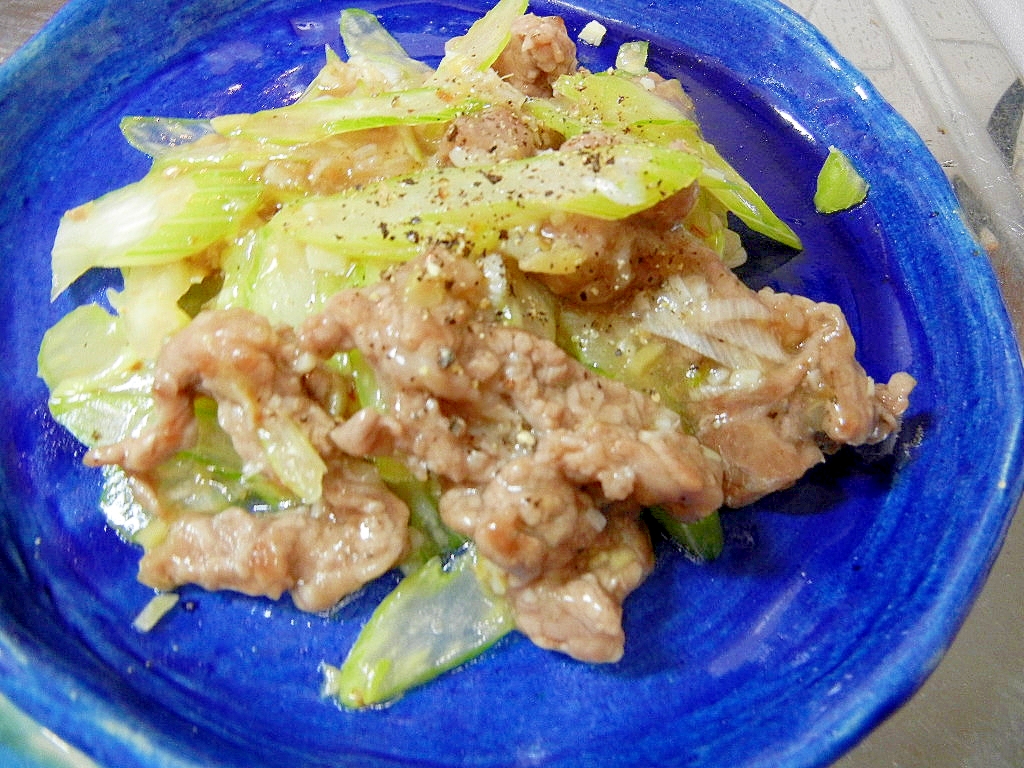 さっぱり！セロリと牛肉のオイスターソース炒め