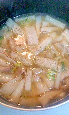 豚肉と大根の昆布茶スープ