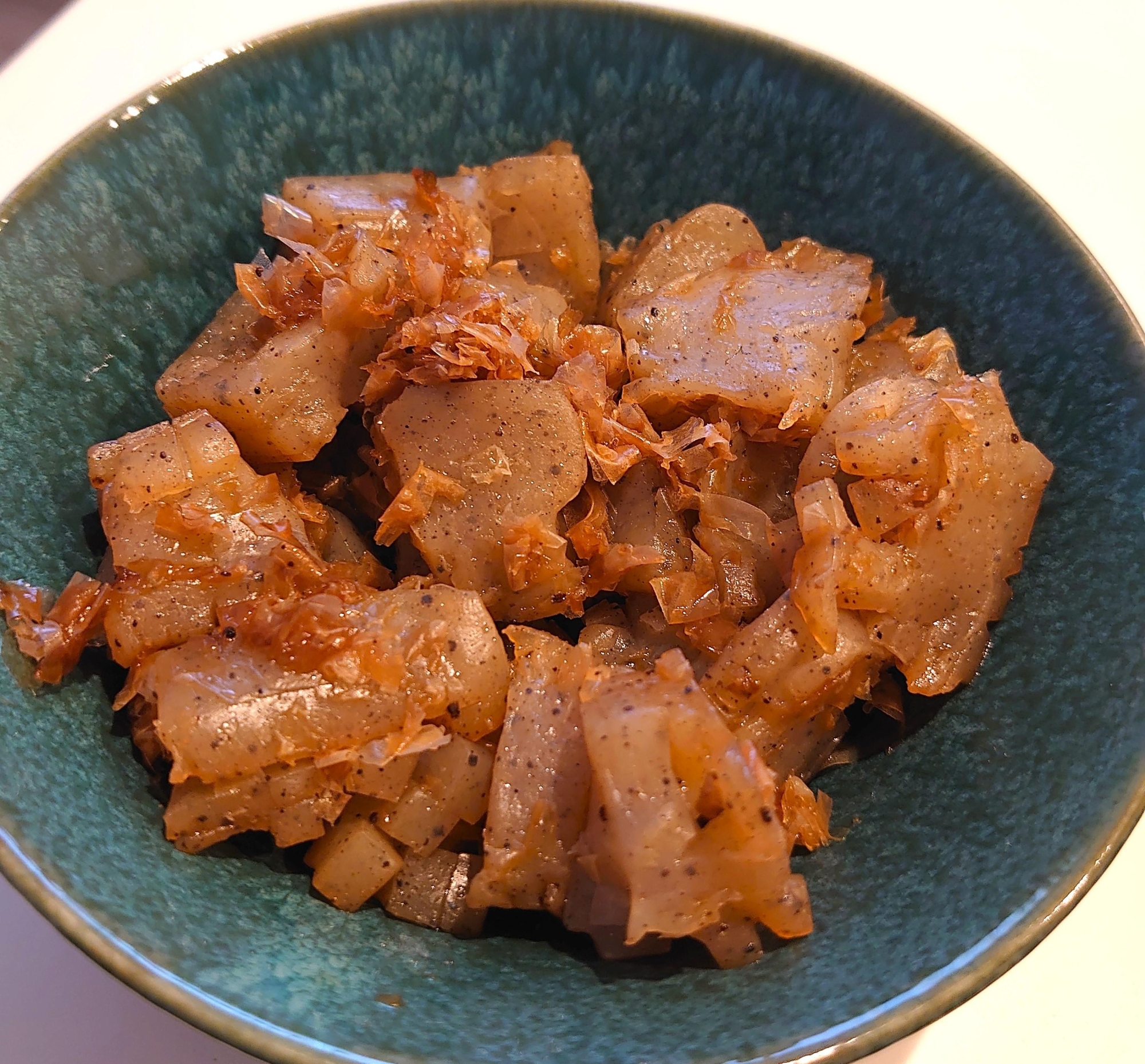 【簡単副菜】こんにゃくのおかか煮