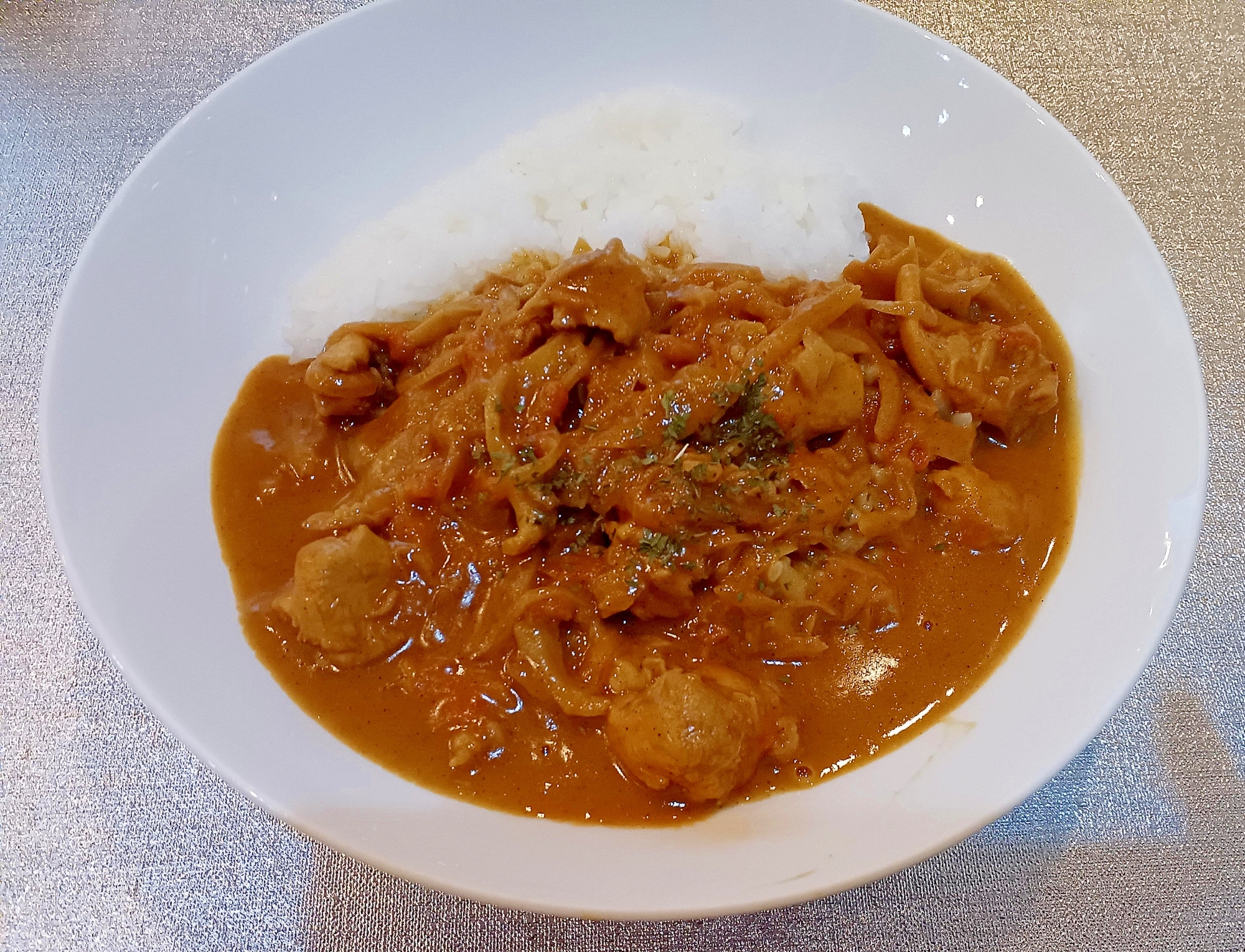 カレールウで作るバターチキンカレー