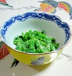 菜の花の辛子味噌マヨ和え レシピ 作り方 By 2727椿 楽天レシピ