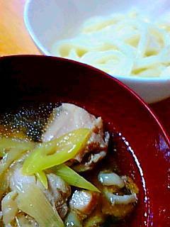 鶏ねぎシメジ釜揚げうどん 