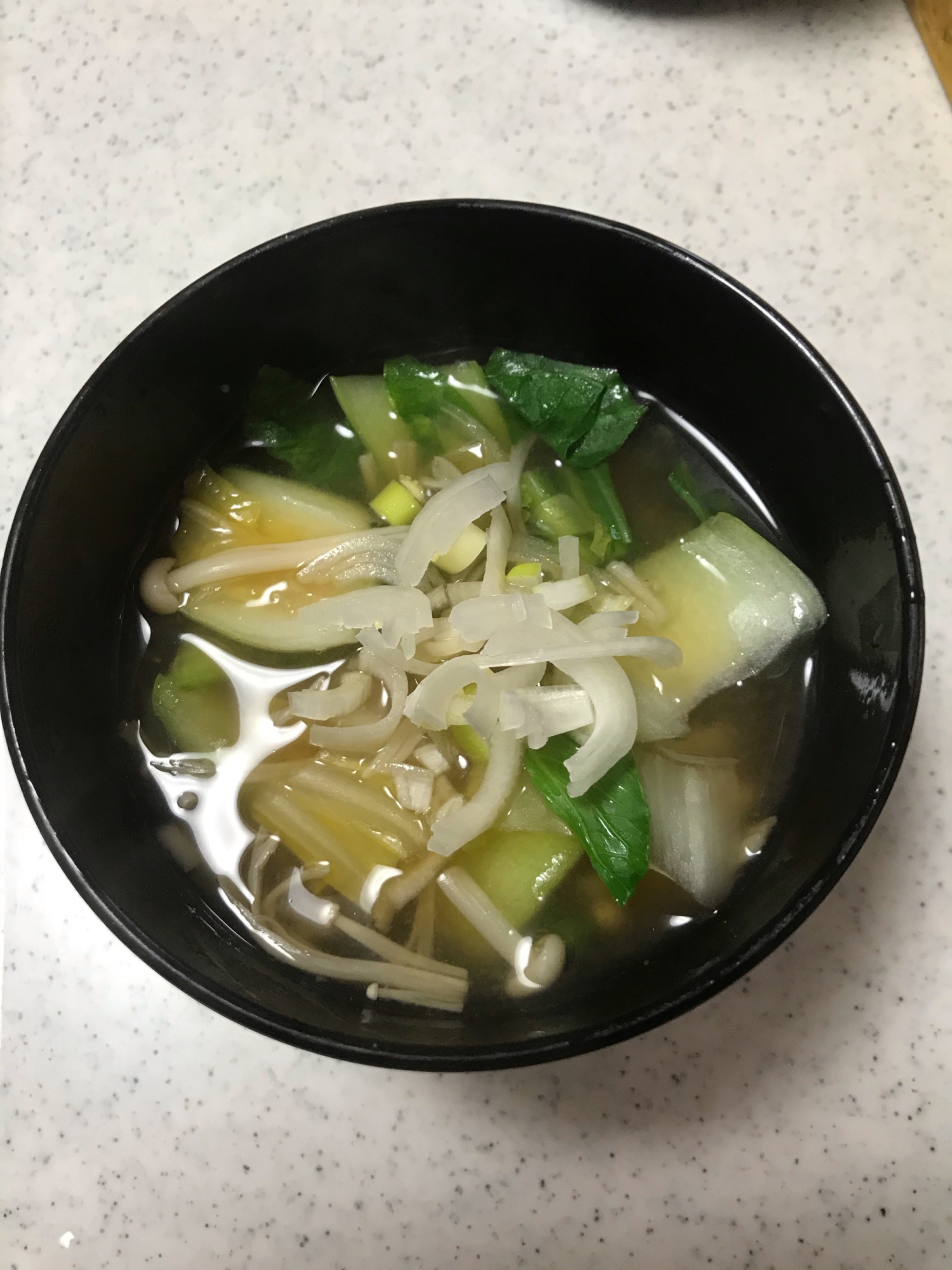 和風スープ☆白菜＆えのき＆チンゲン菜