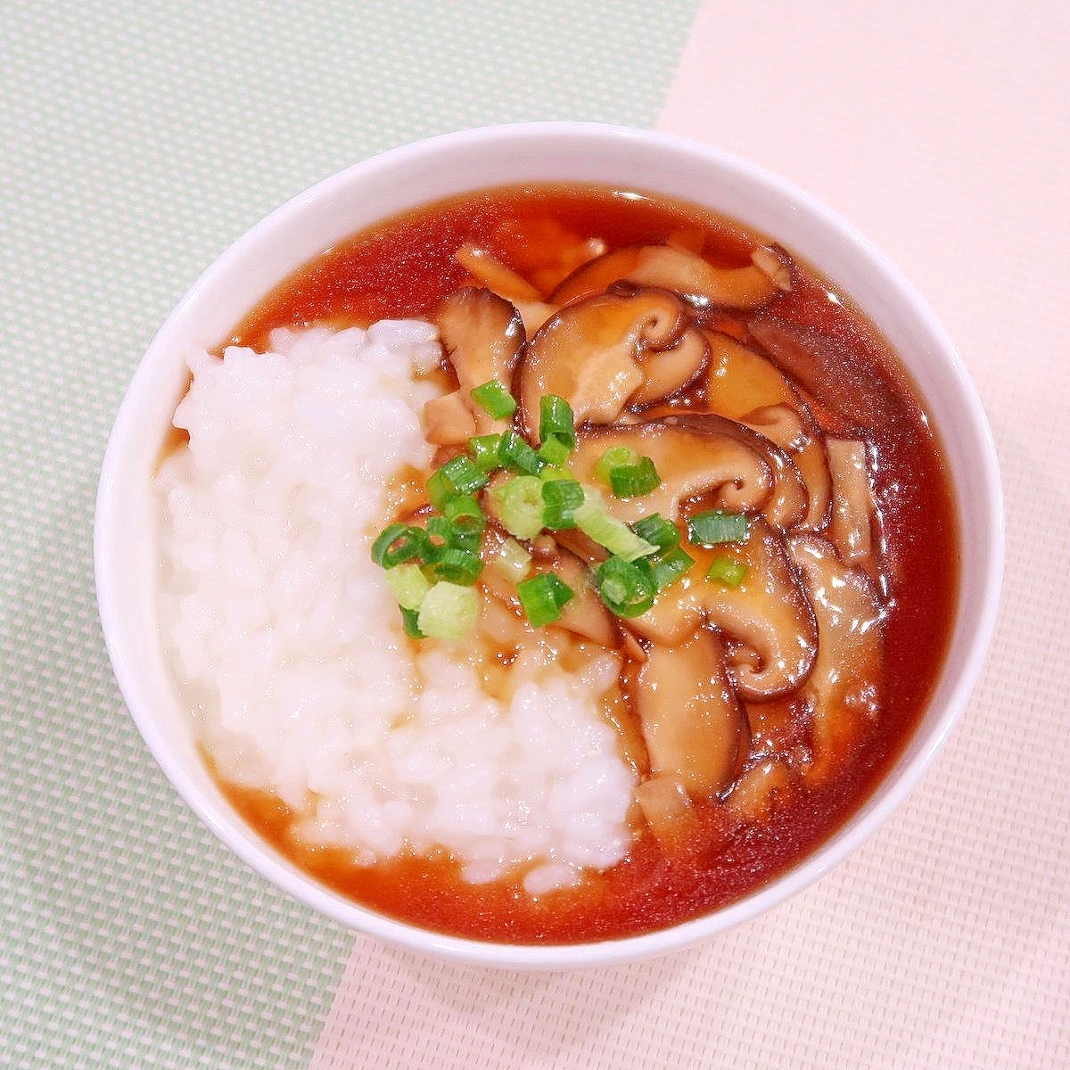 しいたけ餡かけ粥★減塩志向