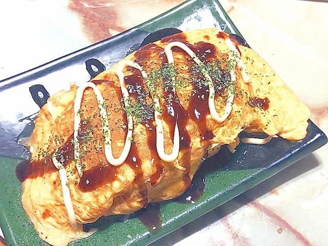 チーズ入り！フライパンで作るとん平焼き風♪