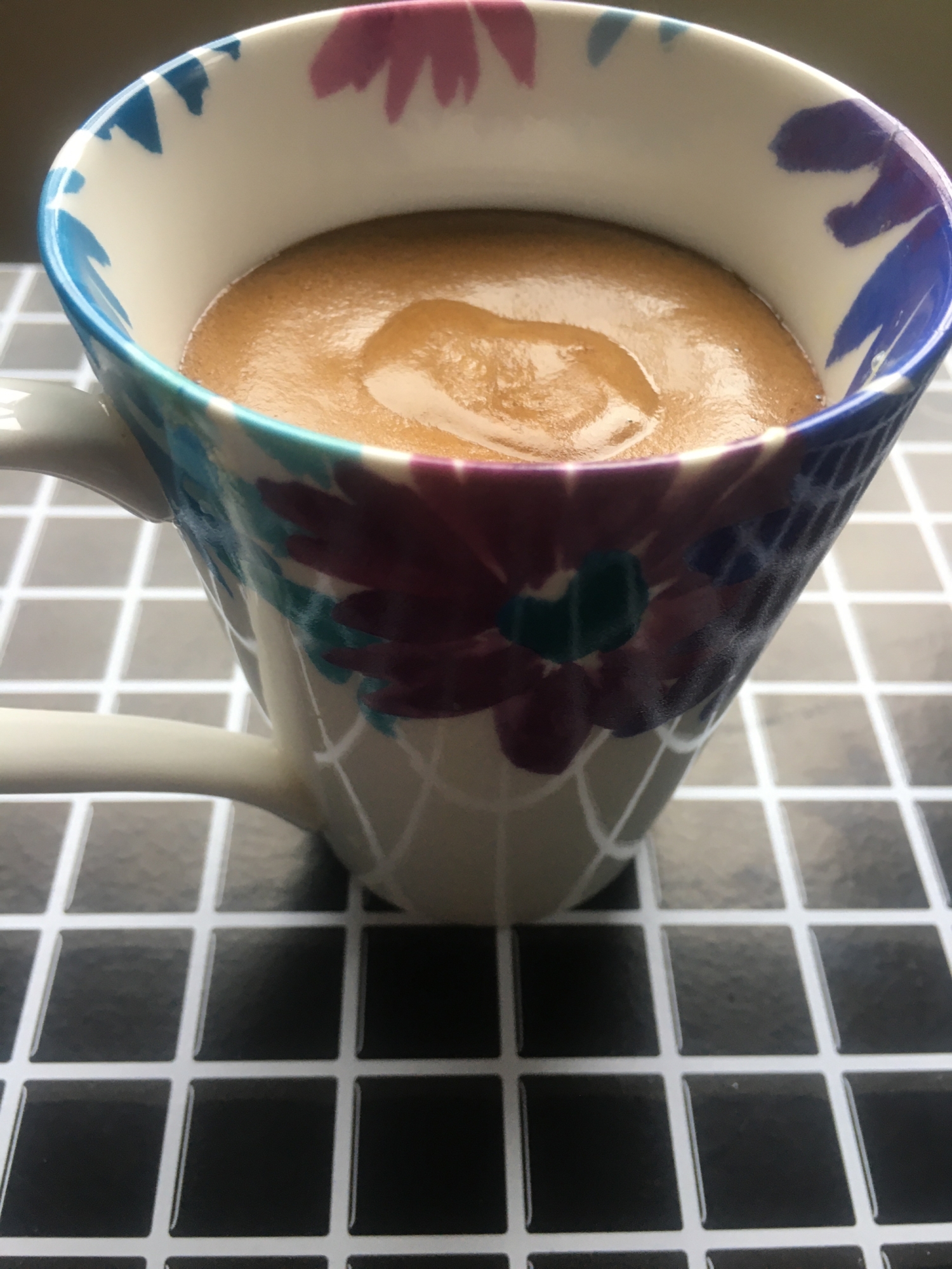 ホット　豆乳　ダルゴナコーヒー