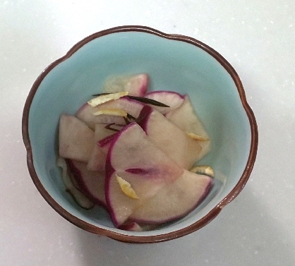かぶの柚子甘酢の漬物✧˖°