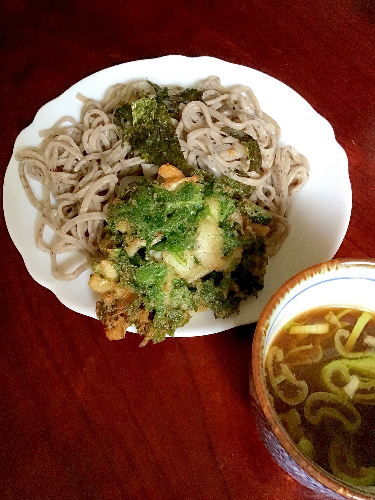 白エビと青じそのかき揚げ。