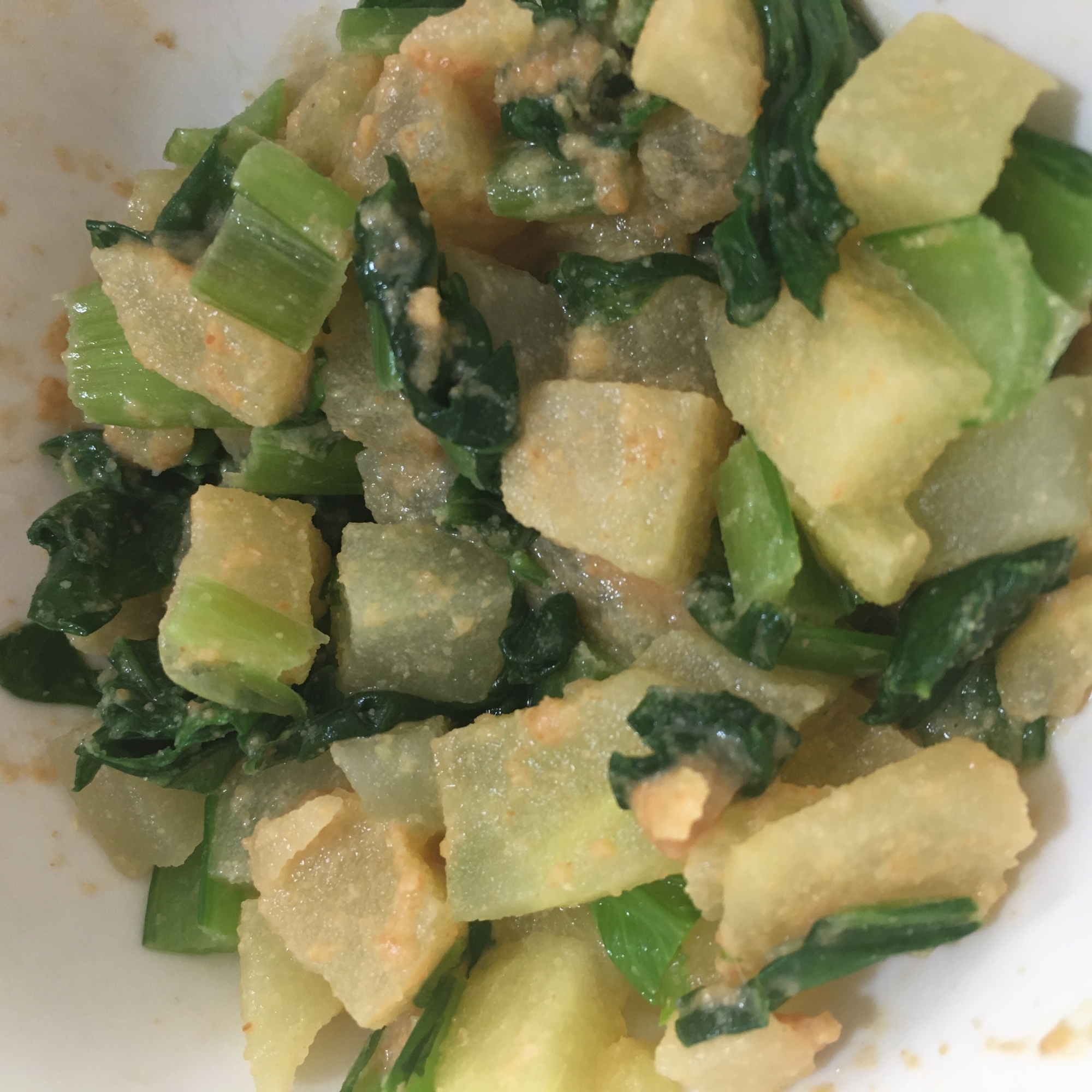 離乳食完了期 小松菜とやわらかりんごのきな粉和え レシピ 作り方 By りし 楽天レシピ 離乳食完了期 小松菜とやわらかりんごのきな粉和え レシピ 作り方 By りし 楽天レシピ