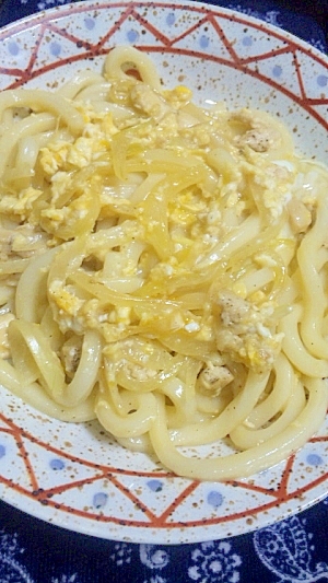 簡単美味！汁なし親子うどん