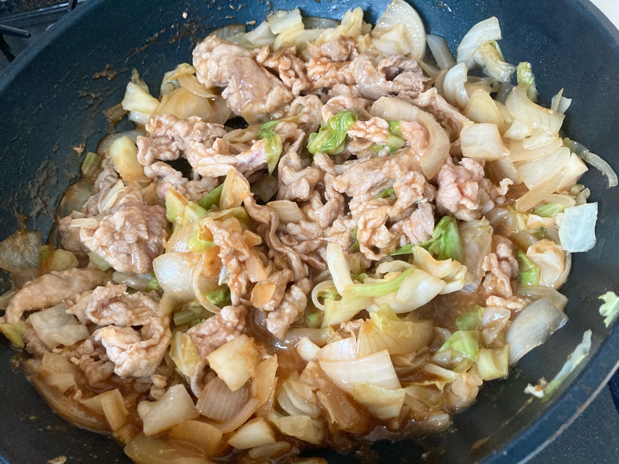 豚肉と白菜とキャベツ炒め