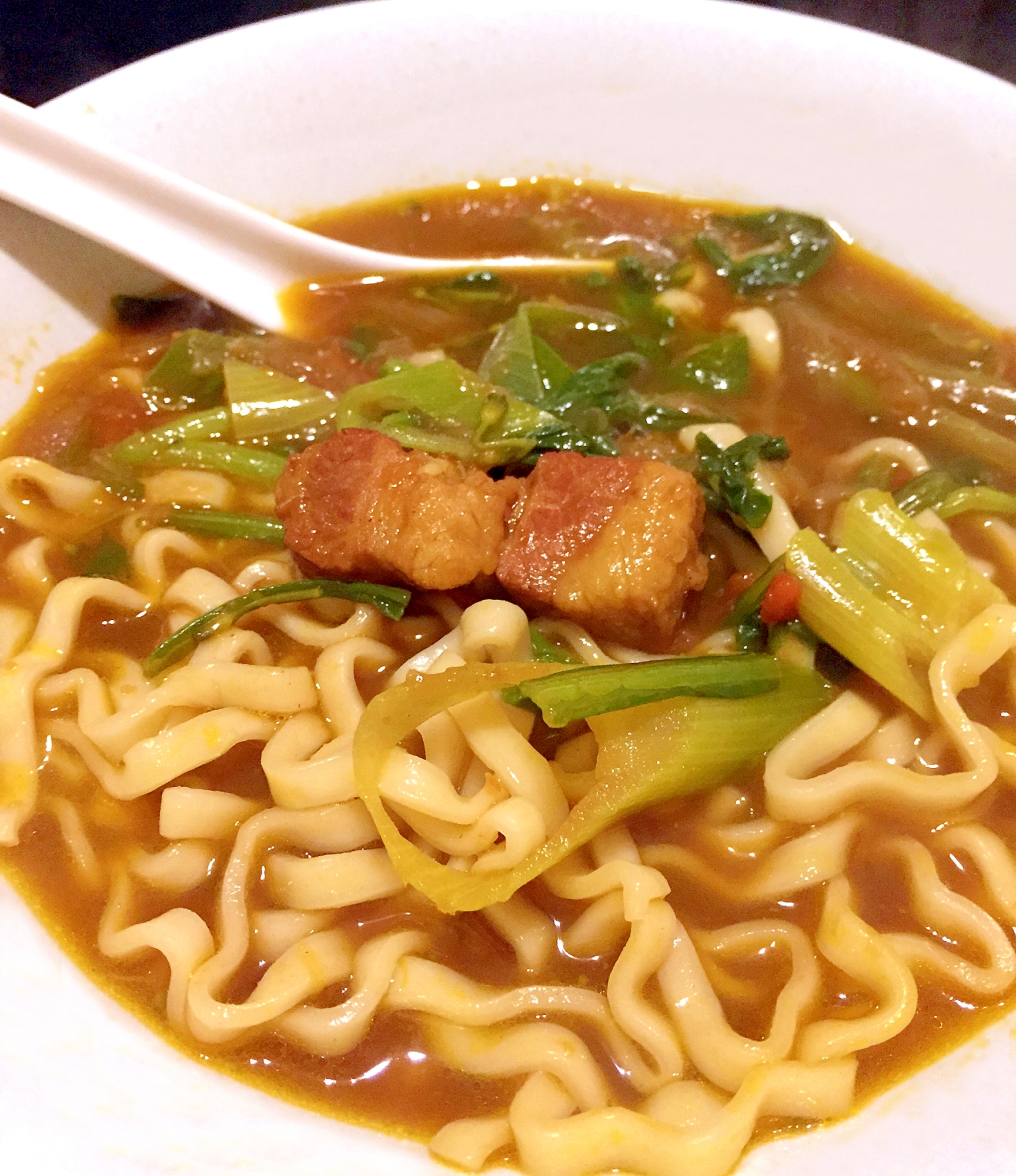 残りカレーでカレー沖縄そば レシピ 作り方 By ナツ9241 楽天レシピ